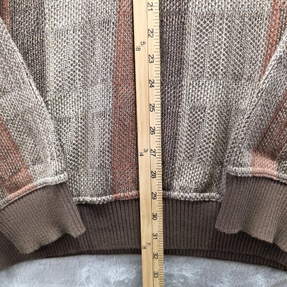 Tosani Sweater Mens XLT Pullover Mocha Biggie Crosby 90s Vintage VTG - Picture 8 of 10
